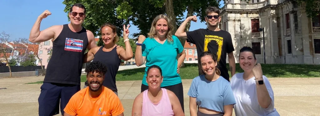 equipa FBW na Praça da Igreja da Memória, na Ajuda, em Lisboa